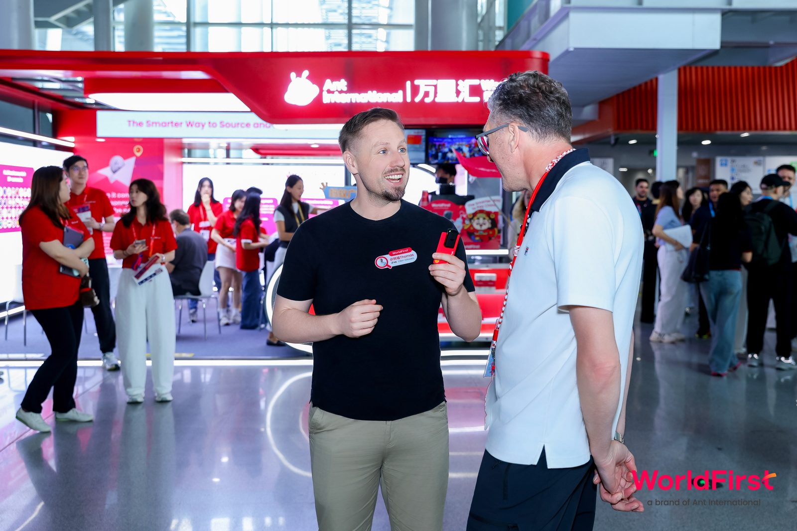 Thomas Derksen at the WorldFirst booth at the 139th Canton Fair, Guangzhou April 2026